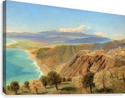 Mount Etna from Taormina Canvas Print