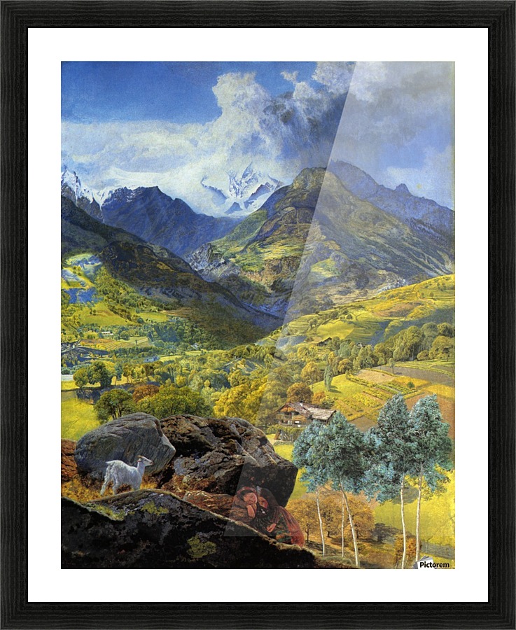 Val d'Aosta 1858 Picture Frame print