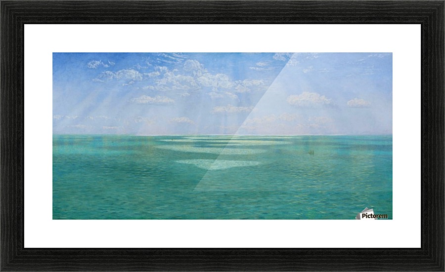 Landscape with lake Picture Frame print