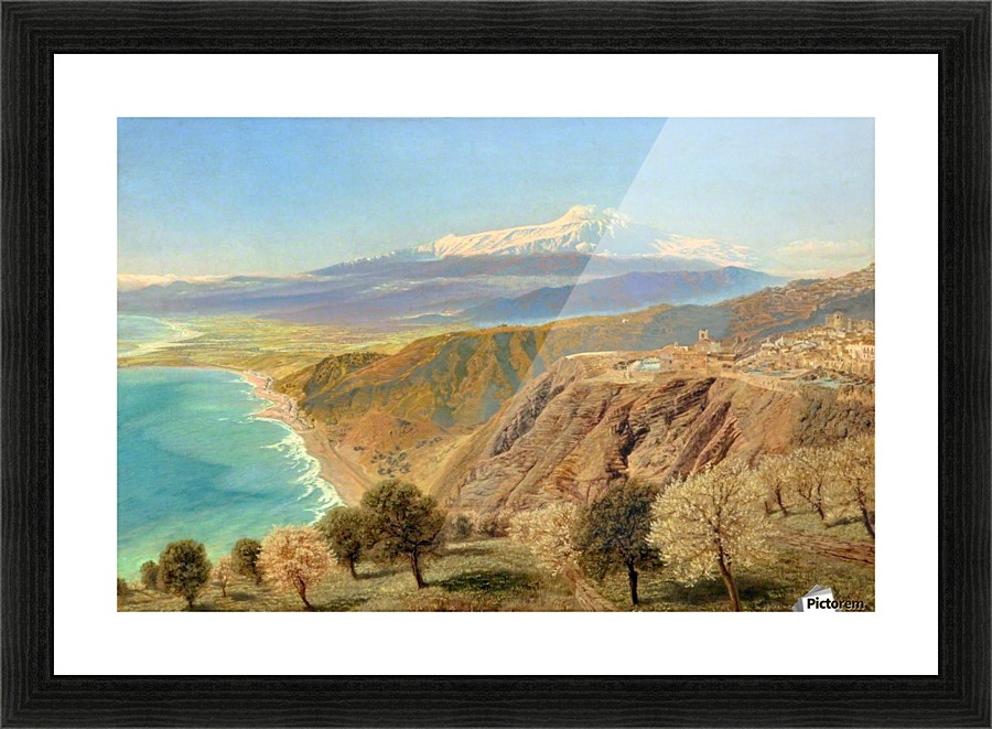 Mount Etna from Taormina Picture Frame print
