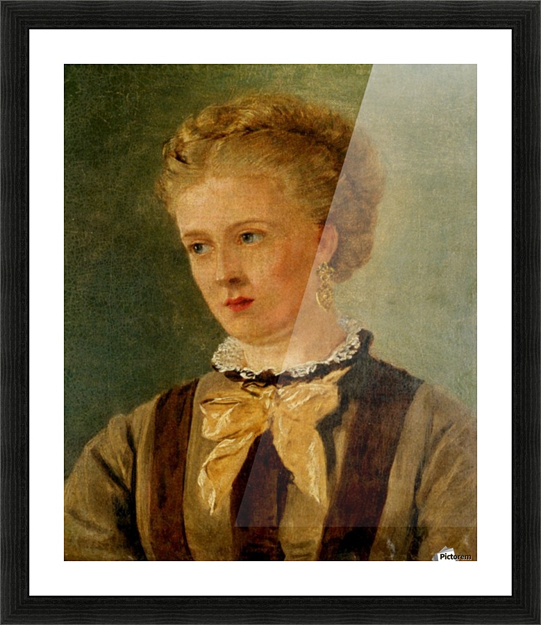 Female Portrait Picture Frame print