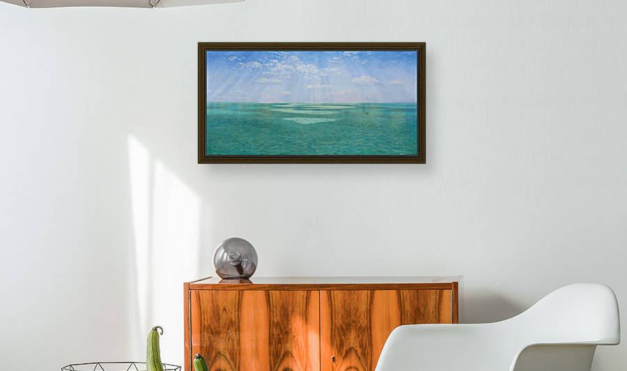 Landscape with lake Reproduction