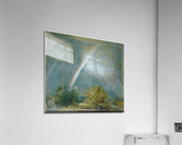Landscape and Double Rainbow Acrylic Print