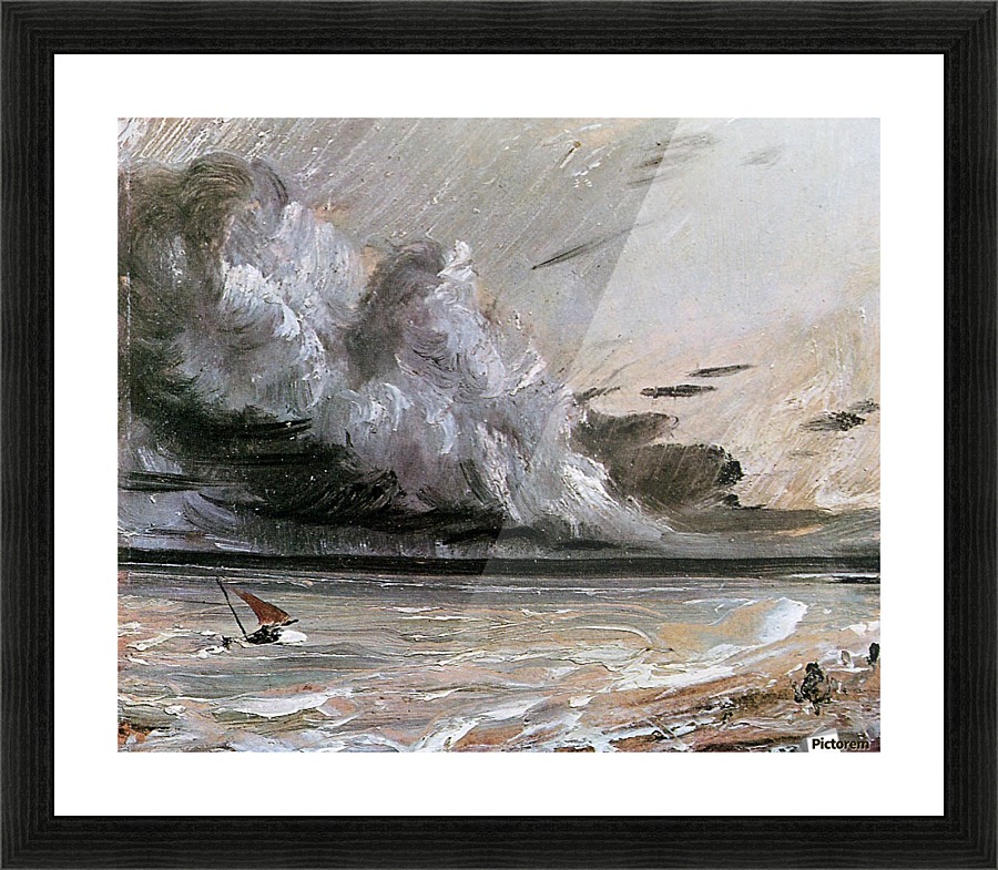 Breaking cloud sun Picture Frame print