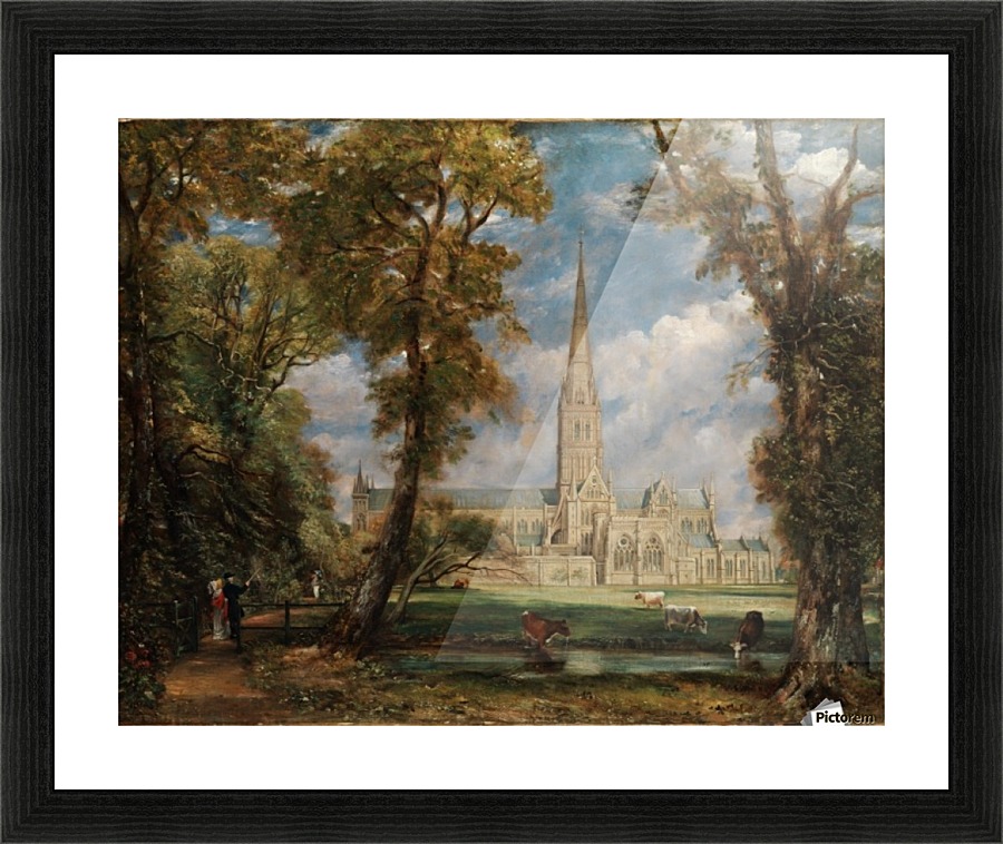 Sailsbury Cathedral Picture Frame print