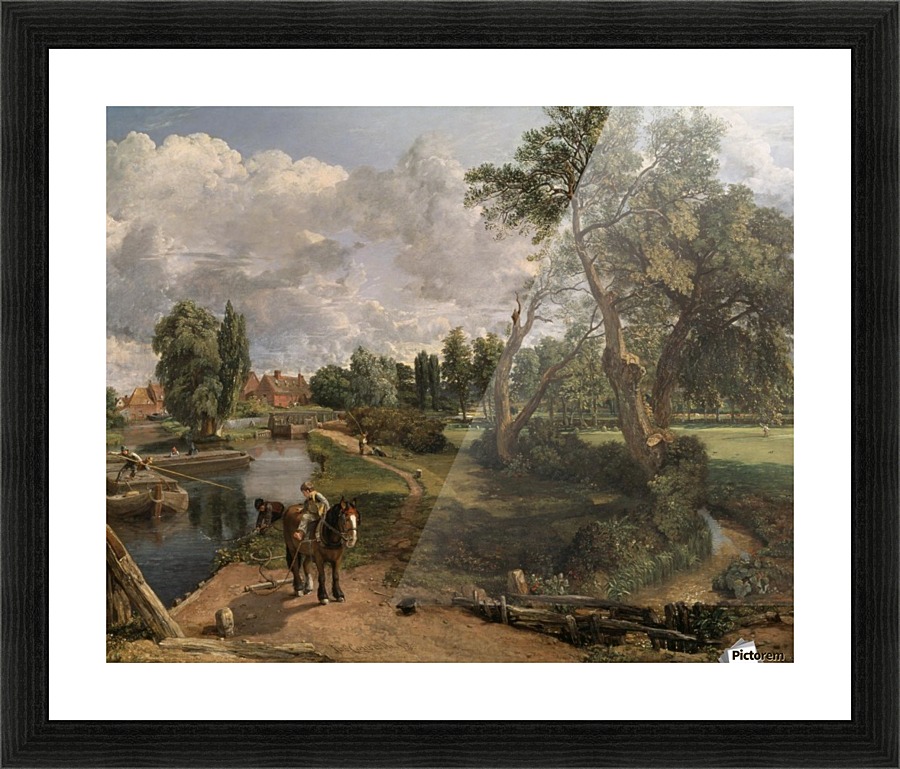 Scene on a Navigable River Picture Frame print