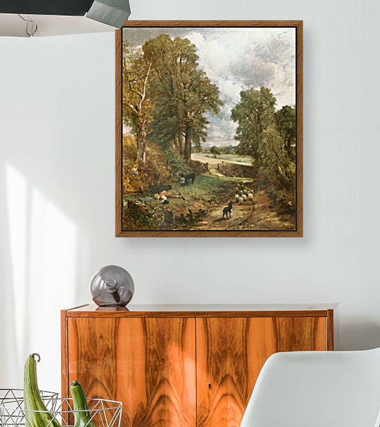 A heard of sheep through the woods by John Constable