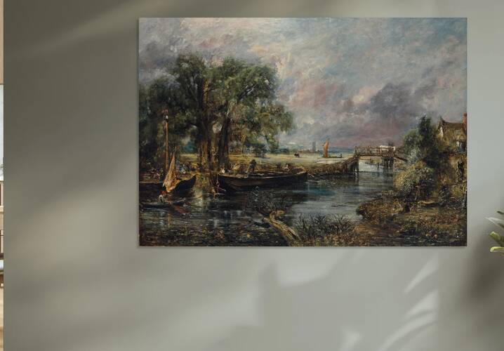 View on the River Stour by John Constable