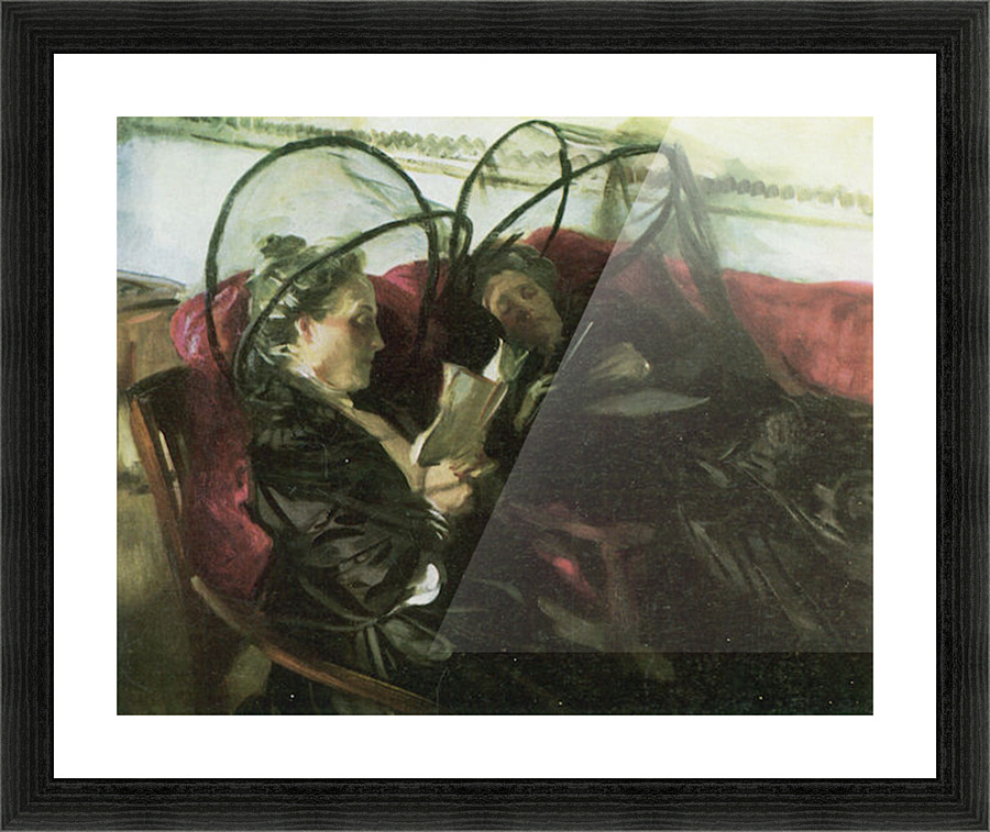 Mosquito nets Picture Frame print
