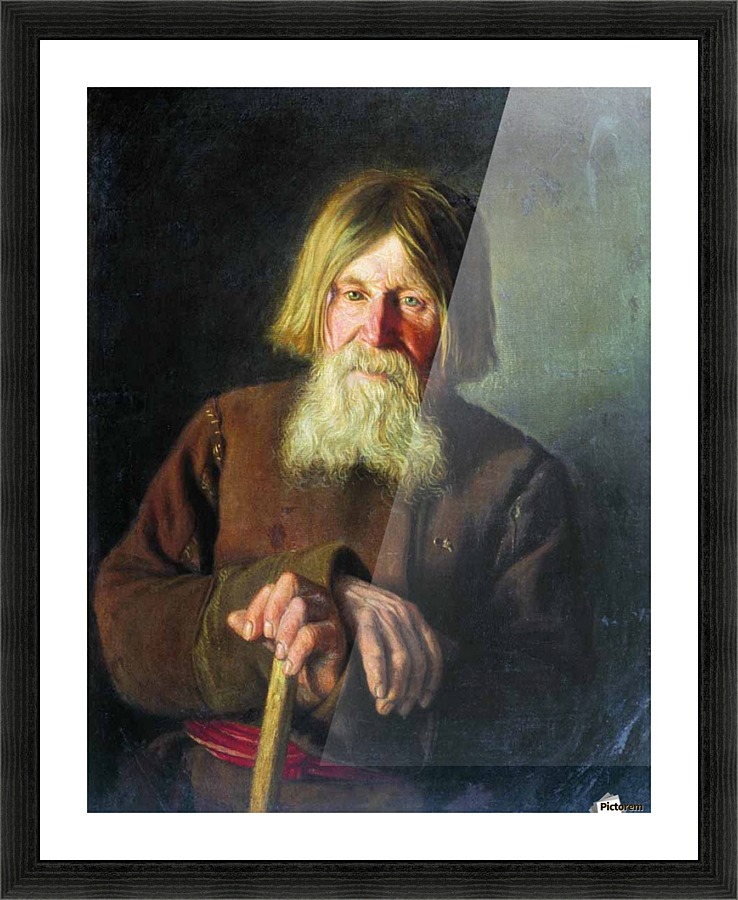 An old man Picture Frame print