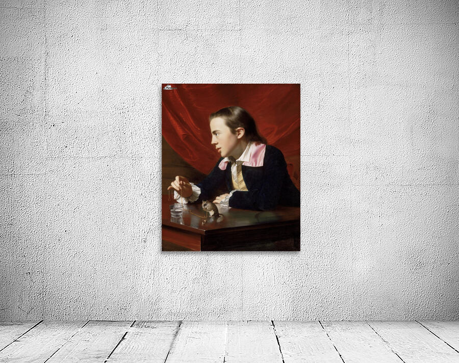 A boy with a squirrel Wall Preview