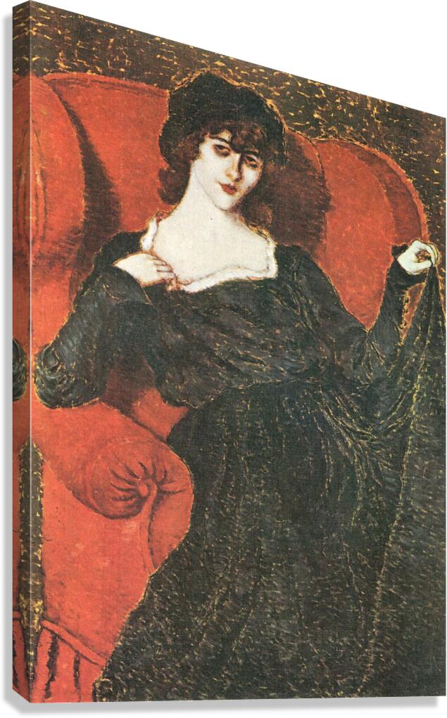 Zorka in Black Canvas Print