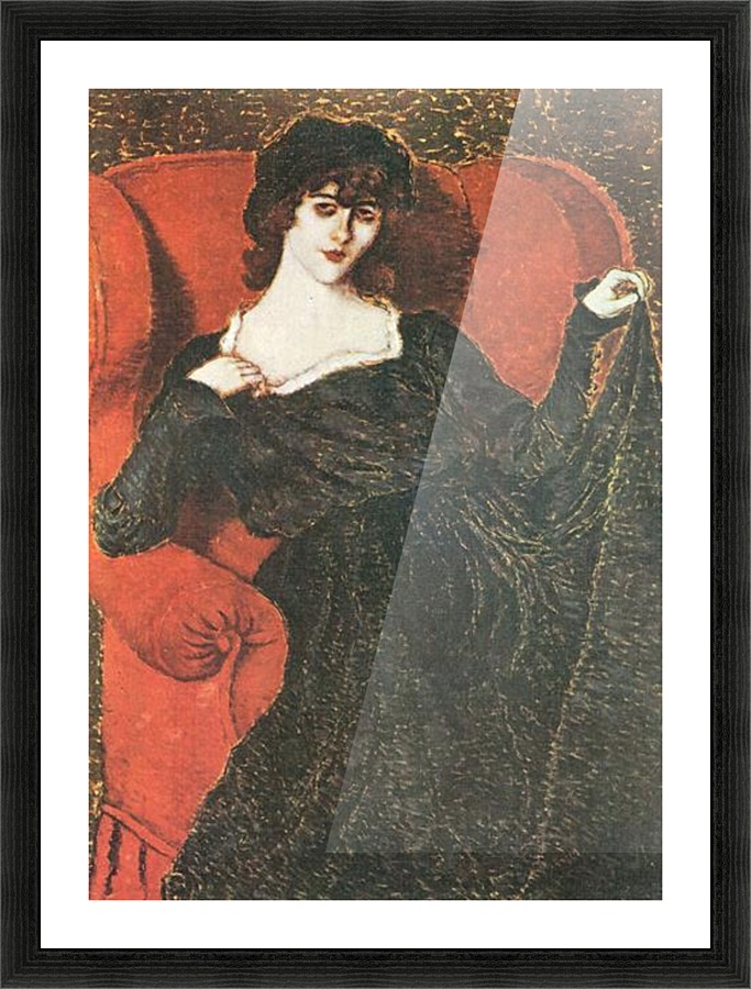 Zorka in Black Picture Frame print