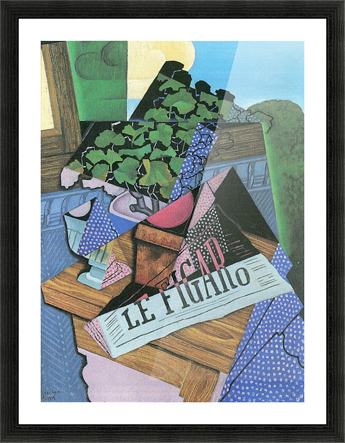 Still Life with geraniums Picture Frame print