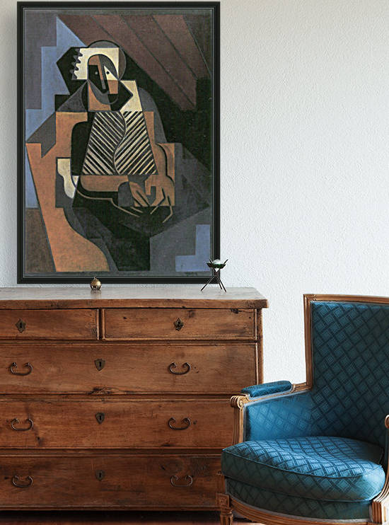 Sitting peasant woman by Juan Gris