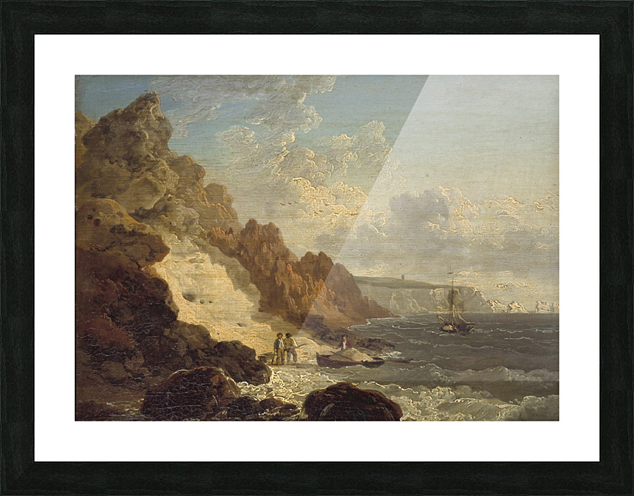 Sand Quarry at Alum Bay Picture Frame print