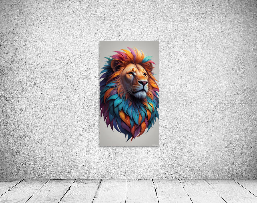 Digital lion  Wall Preview