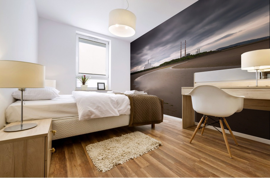 Poolbeg Chimneys Mural print