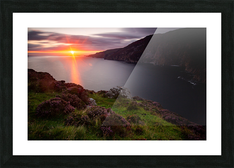 Slieve League Sunset Picture Frame print