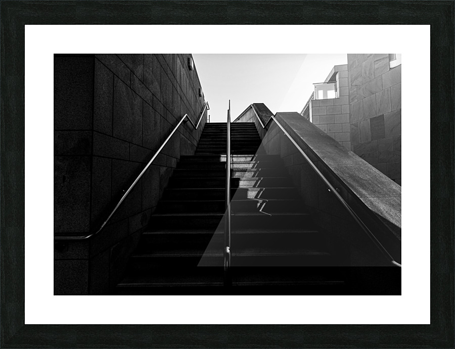 Shaded Steps Picture Frame print