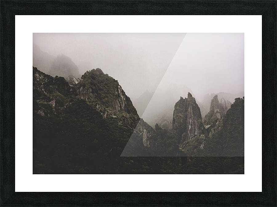 Ominous Glacier Picture Frame print