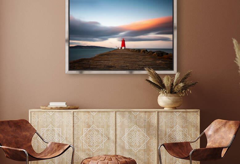 Poolbeg Lighthouse Sunset Dublin by Timmy Keane