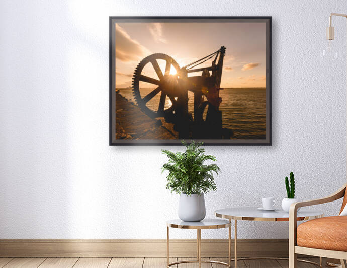 Poolbeg Crane Dramatic Dublin by Timmy Keane