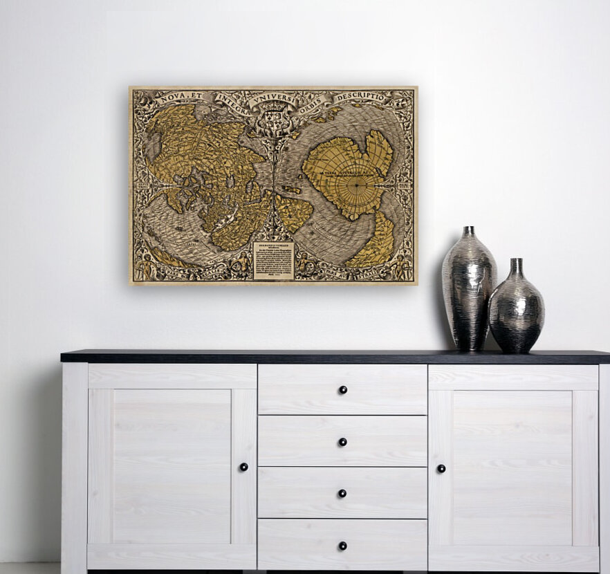 16th Century World Map Reproduction
