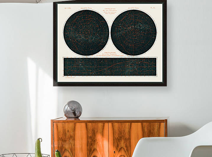 Constellations of the Two Hemispheres 1877 by Four Beautiful Sunsets
