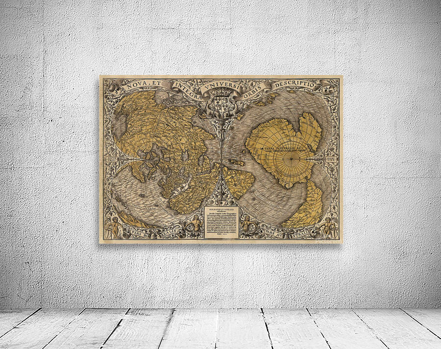 16th Century World Map Wall Preview