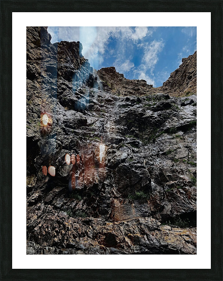 Wasatch waterfall Picture Frame print