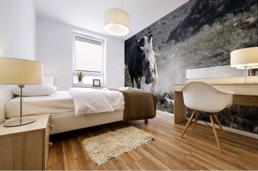 Rhino Mural print