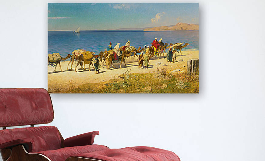 CARAVAN ALONG THE COAST - Edmund Berninger by Greenozia® Art