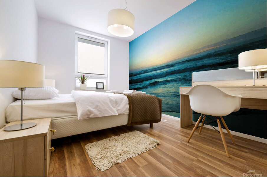 Sunset at Salmon Creek Mural print