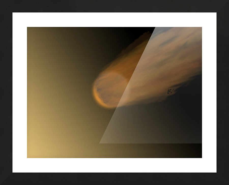 Meteorite Picture Frame print