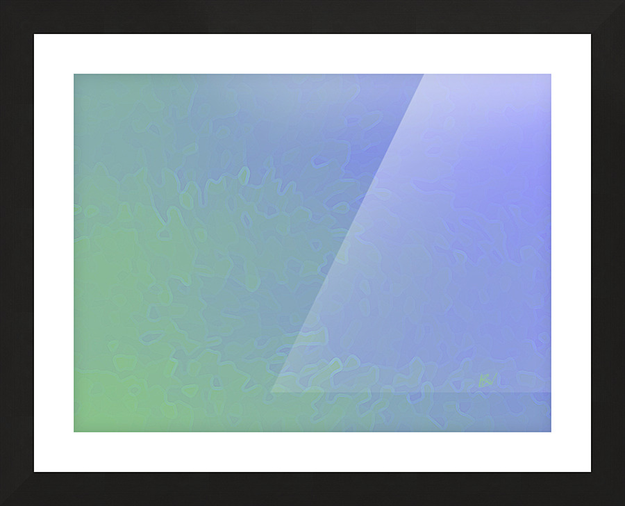 BlueGreen Picture Frame print