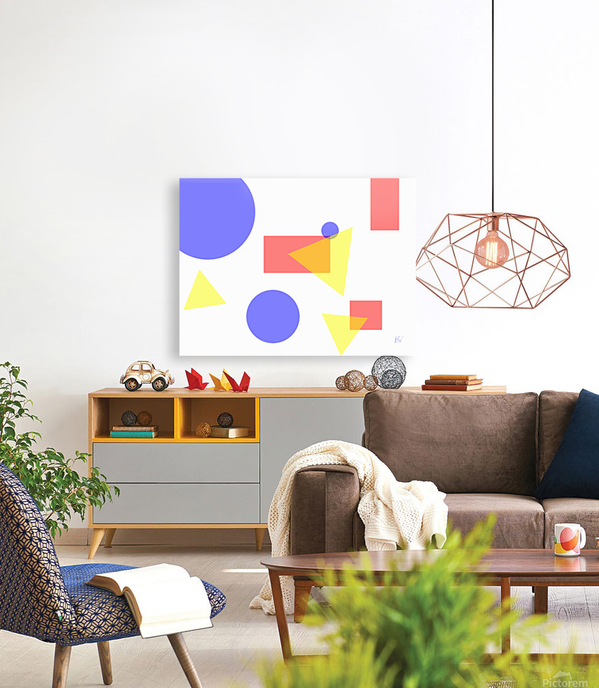 Shapes on a White Background Reproduction