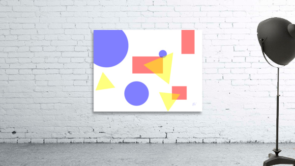 Shapes on a White Background Wall Preview