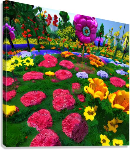Flower garden Painting Canvas Print