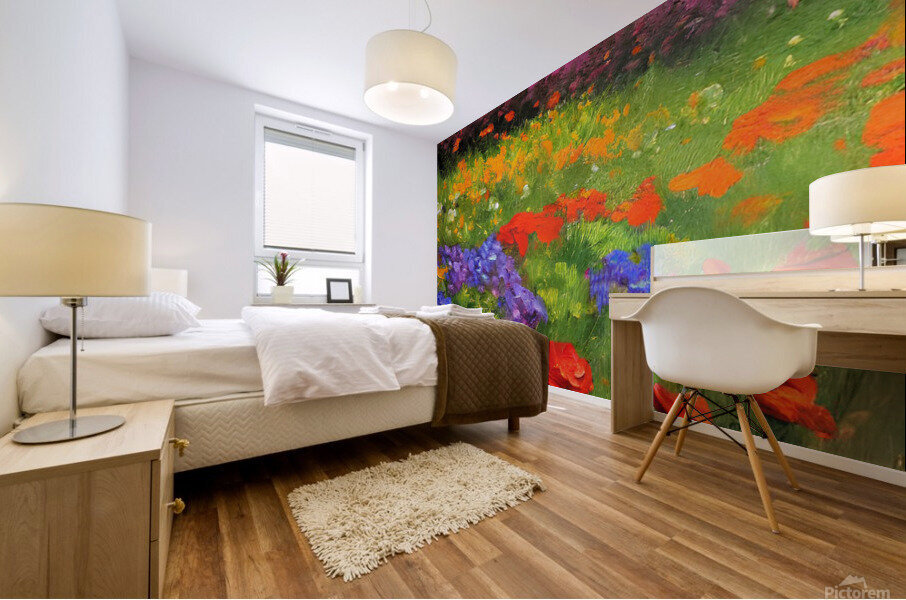 Flower garden Painting Mural print
