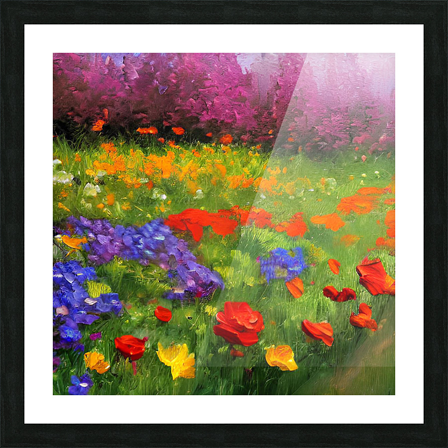 Flower garden Painting Picture Frame print