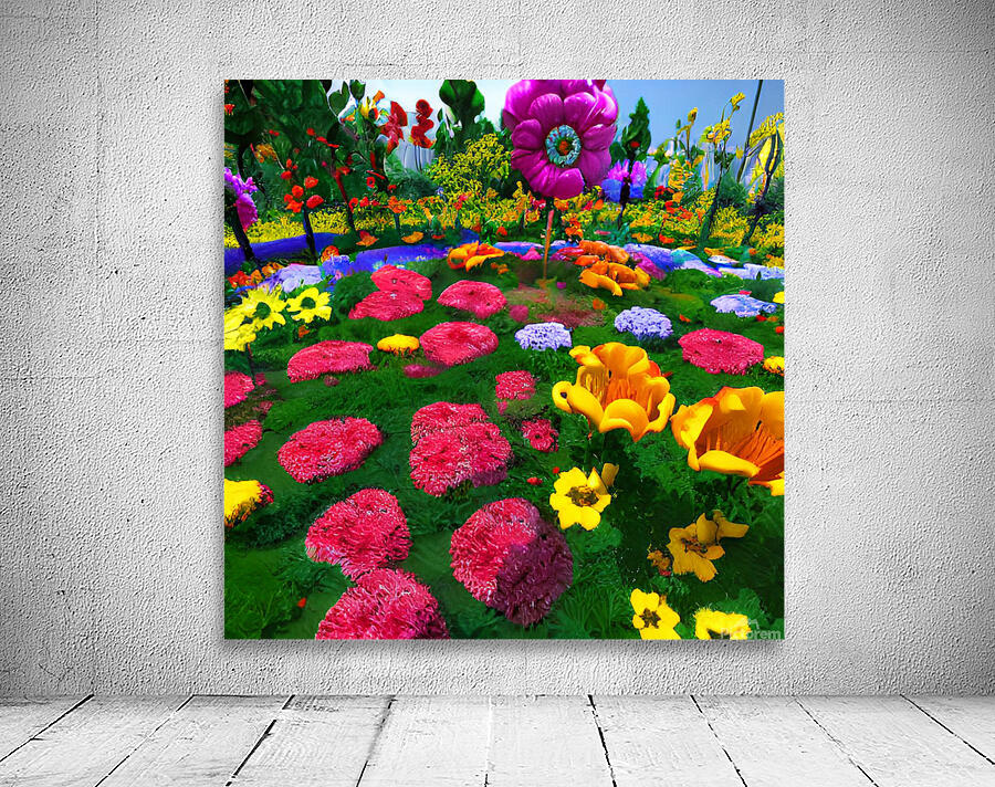 Flower garden Painting Wall Preview