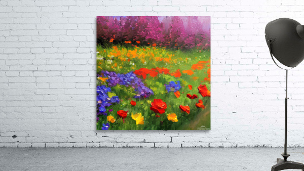 Flower garden Painting Wall Preview