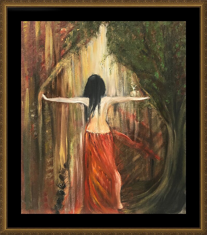 The Mirror Picture Frame print