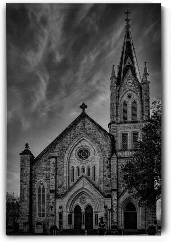 St Marys Church Black and White by Judy Vincent Photography