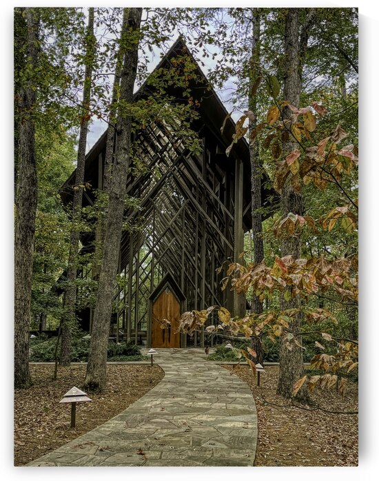 Anthony Chapel Fall Entrance by Judy Vincent Photography