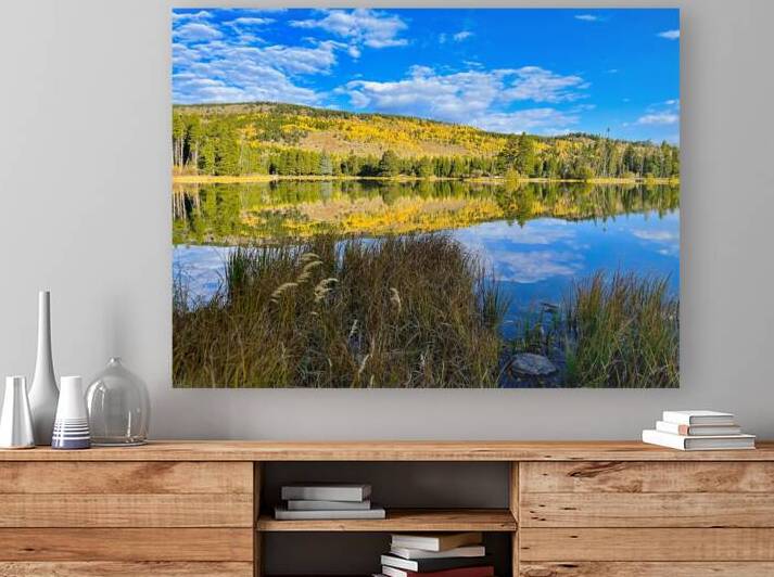 Sprague Lake Reflections by Judy Vincent Photography