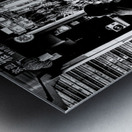 Crushed Black Cafe Metal print