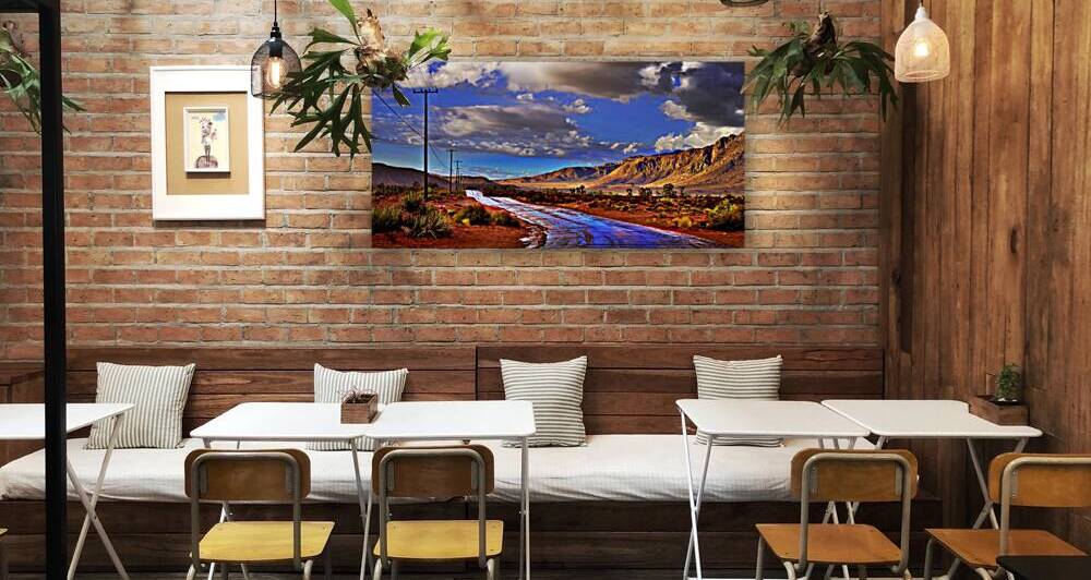 LIMITED EDITION of 10 : Southwest Desert Panorama: Blue Sky and Storm Clouds by Timothy Kieper
