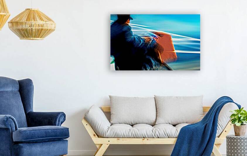LIMITED EDITION of 10 : City in Blue Brushstrokes by Timothy Kieper